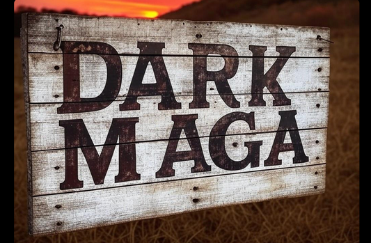 DARK MAGA Custom Wooden Sign