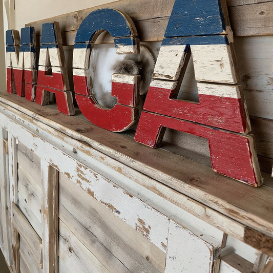 MAGA Custom carved letters and sign